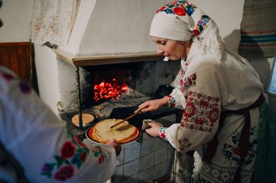 Млинці на дріжджах з печі