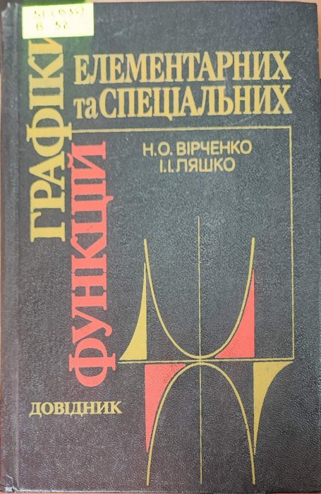 Графіки функцій елементарних та спеціальних