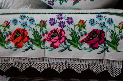 Простинь вишита хрестиком