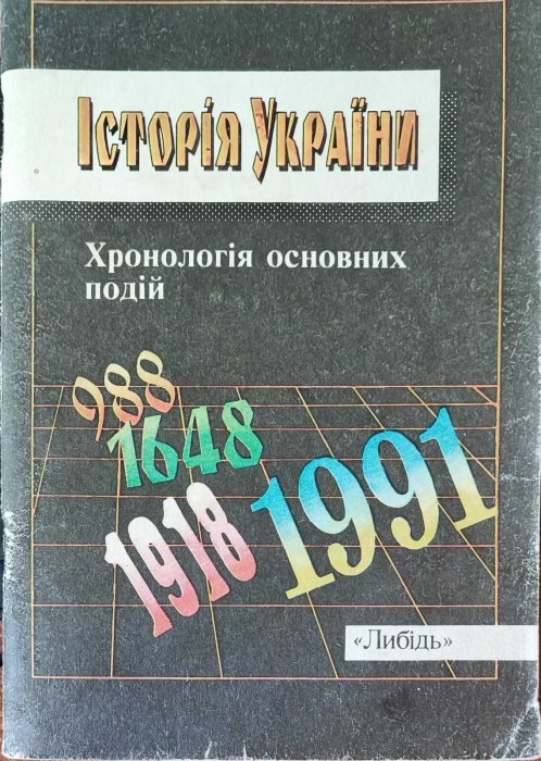 Історія України. Хронологія основних подій